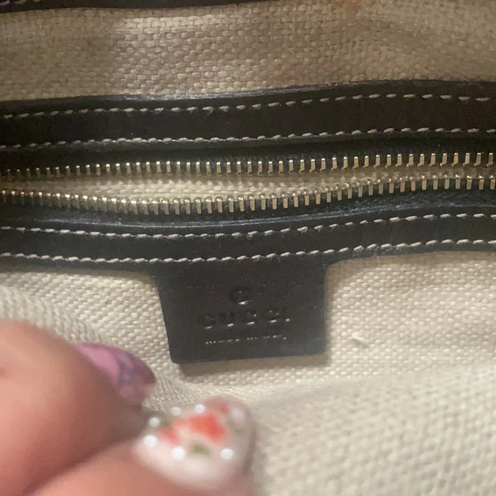 AUTHENTICATED GUCCI Vintage Flora Jackie Hobo Black - Picture 2 of 4